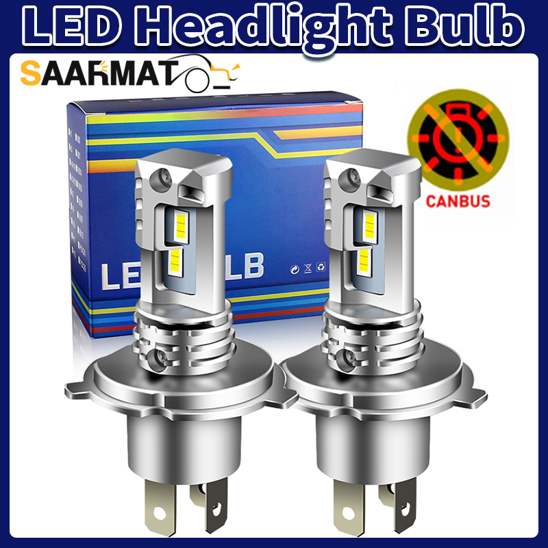 Led Headlight 6500K White 12000Lm - 1 Buah/2 Buah Bohlam Lampu Depan