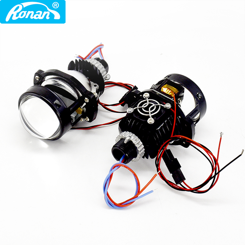 Car Led Headlight 9005 9006 - RONAN Proyektor Bi-led Mini 2.0 Inci