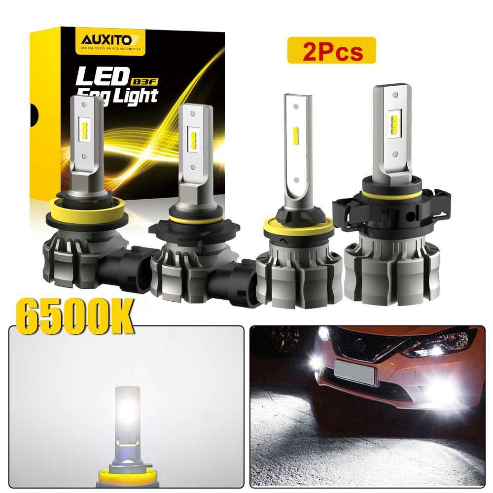 Led Fog Light H11 3000K Yellow - AUXITO 2 Buah CANBUS H8 H11