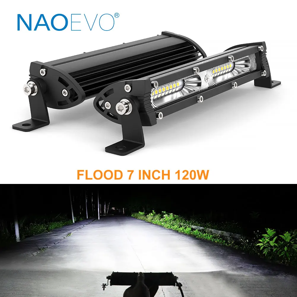 Led Work Light Bar 12 Inch Offroad - NAOEVO lampu Led Off road 4x4,
