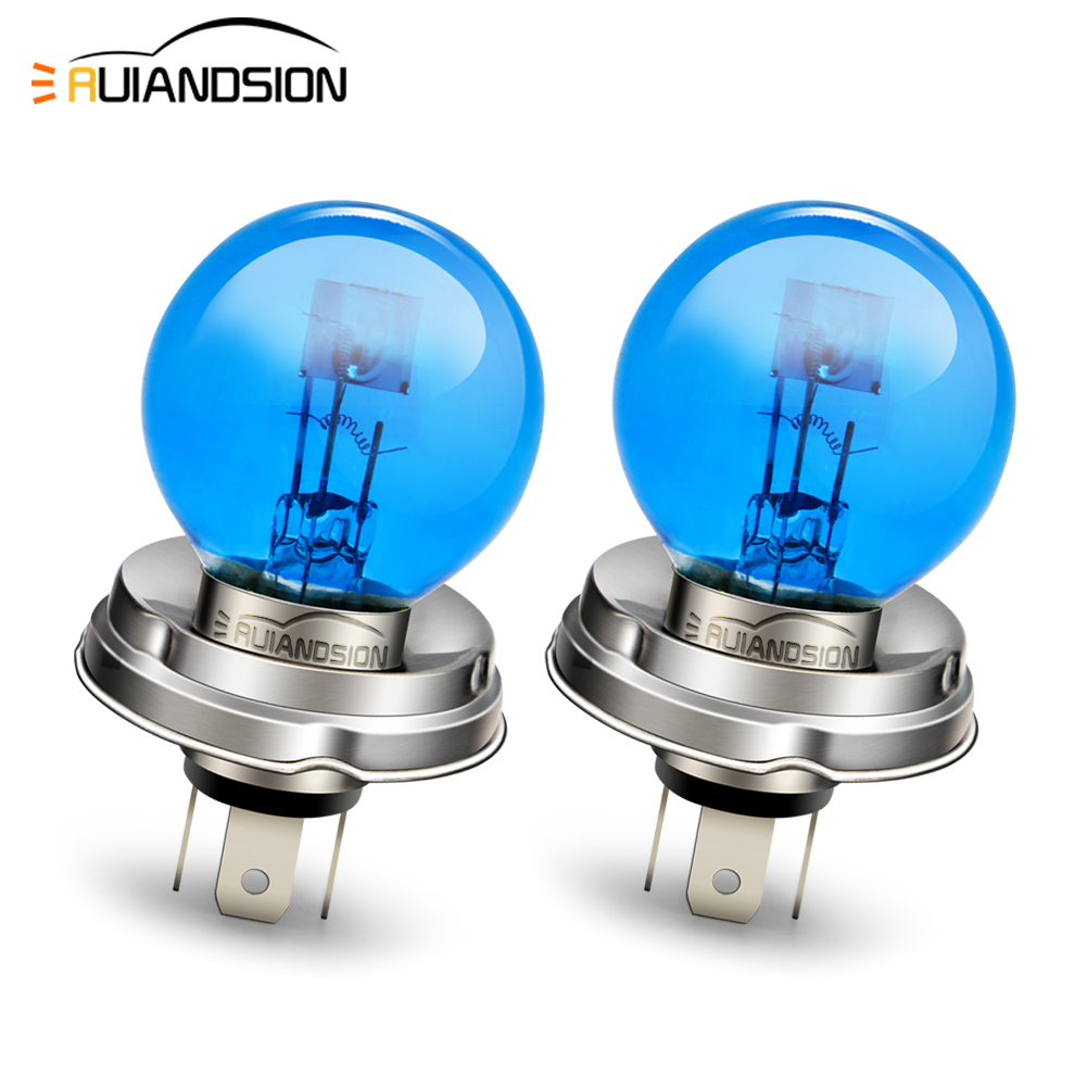 Motorcycle Led Headlight Bulb H4 - 2Pcs Lampu Depan Halogen Sepeda Motor