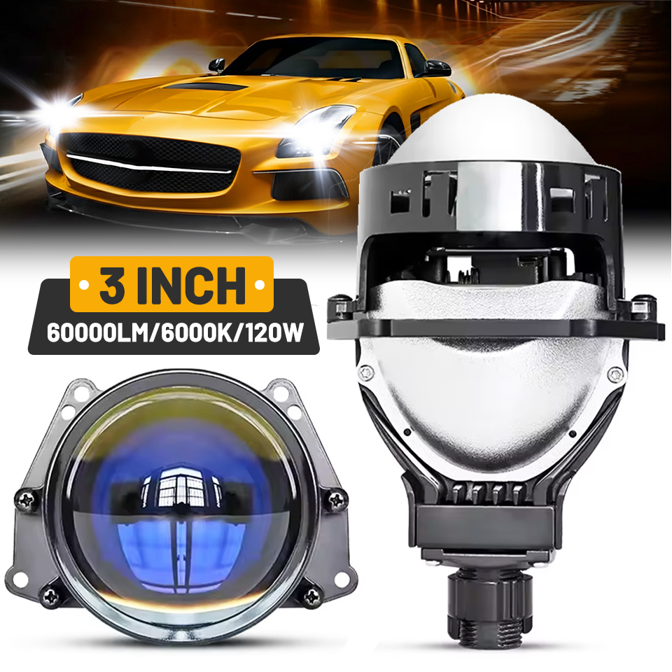 Bi Led Projector Lens 3 Inch - 2PCS Lensa Proyektor Bi LED 3