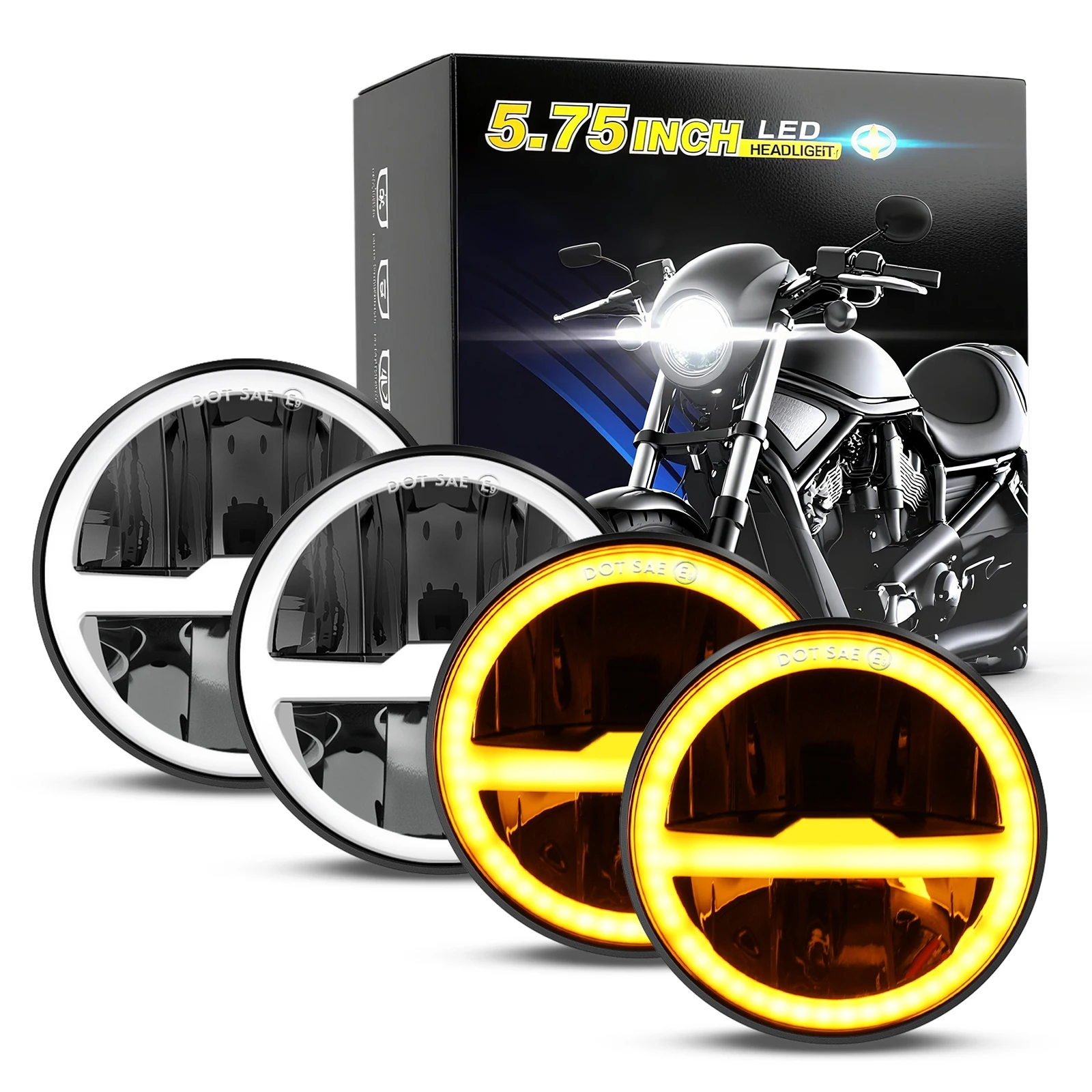 Motorcycle Led Headlight Bulb H4 - Lampu Depan Motor LED HAOLIDE 5.75