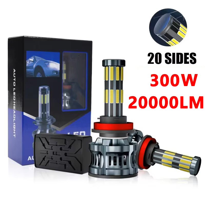 Led Headlight Bulb H7 20000Lm - OVEHEL 20 Sisi LED 20000LM 300W
