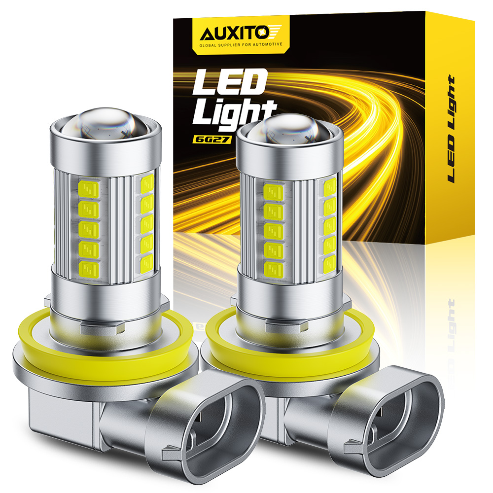 Led Fog Light H11 3000K Yellow - AUXITO 2x Lampu Kabut LED Mini