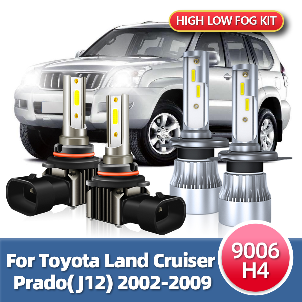Led Headlight H4 Hi Lo 120W - Lampu kabut + lampu kabut Combo