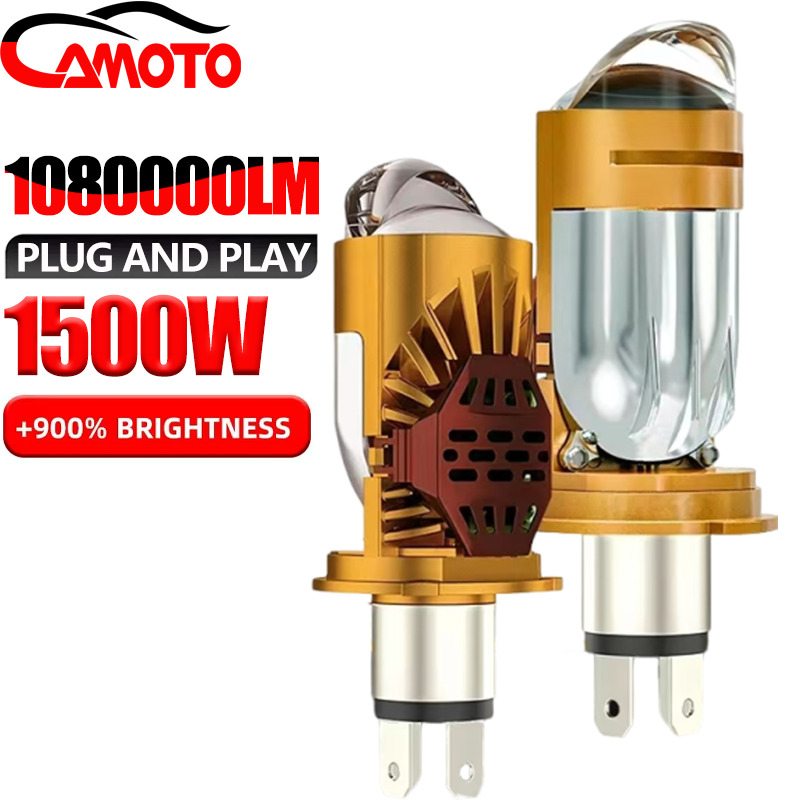 Motorcycle Led Headlight Bulb H4 - Proyektor Lensa LED CAMOTO Bi Bohlam