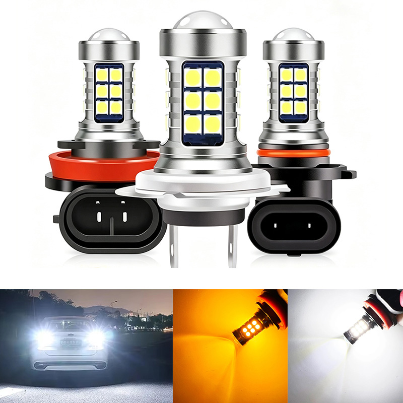 Led Fog Light H11 3000K Yellow - 2 Buah Lampu Kabut LED H8