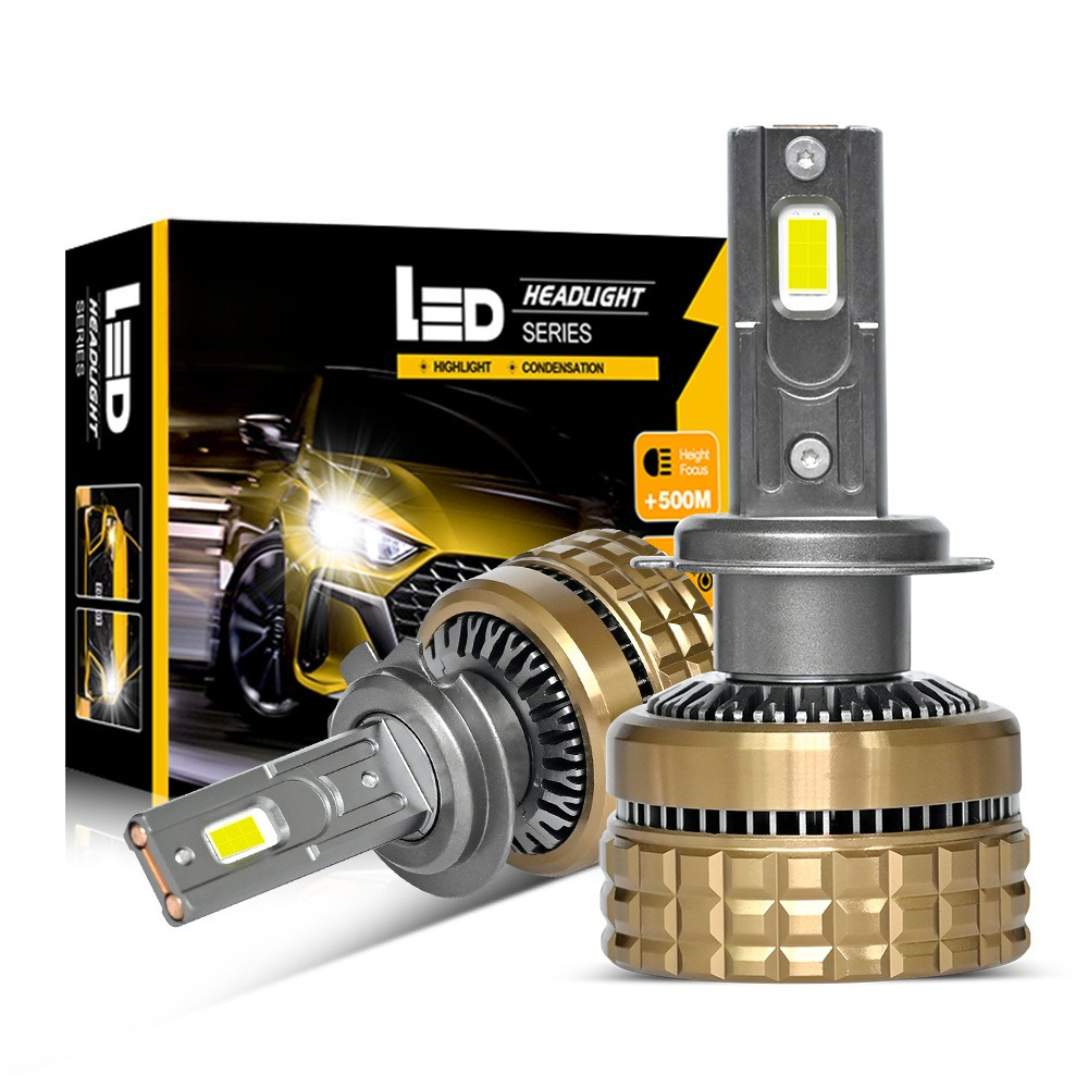 Led Headlight H4 Hi Lo 120W - Lampu Depan LED Otomatis 12V Pendingin