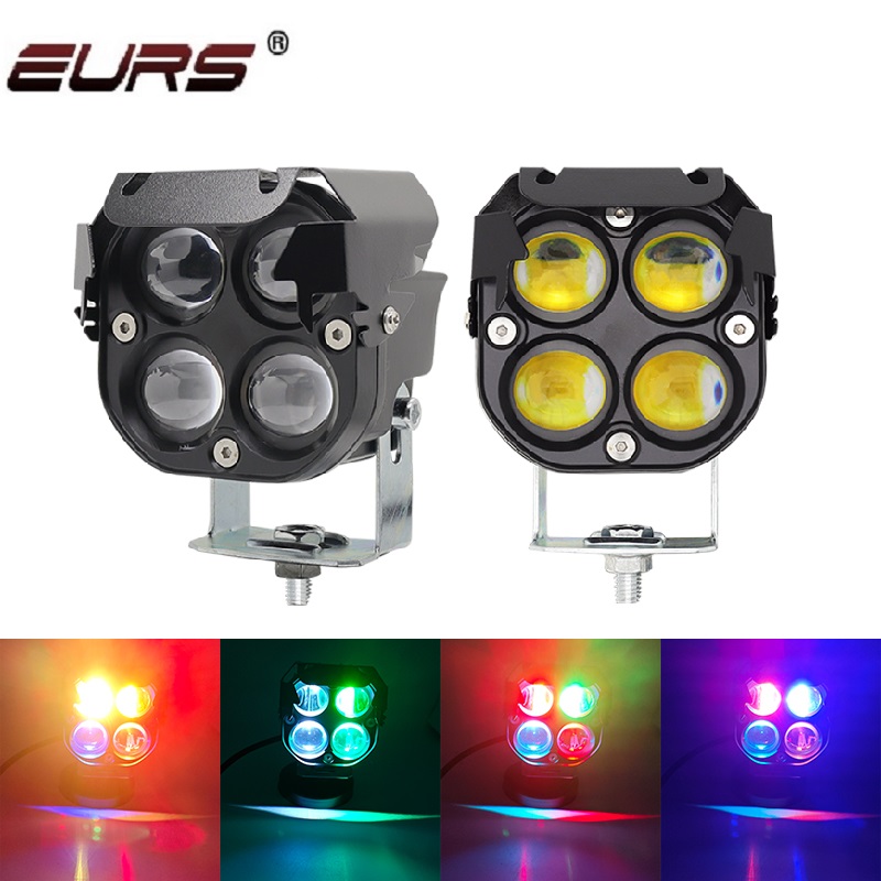 Led Work Light Bar 12 Inch Offroad - 2PCS Lampu Sorot LED RGB 3