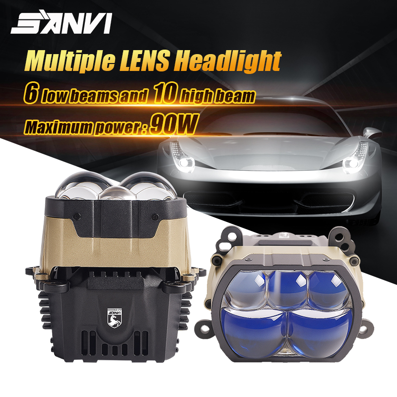 Bi Led Projector Lens 3 Inch - SANVI 180W PX8 Lensa Proyektor Bi