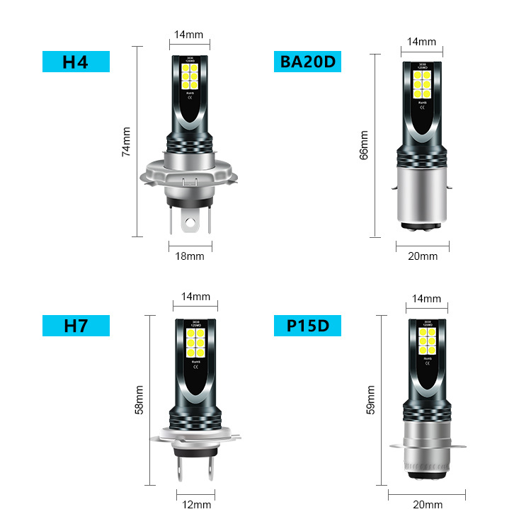 Lampu depan mobil LED khusus l - Motorcycle Led Headlight Bulb H4 ulasan dan harga