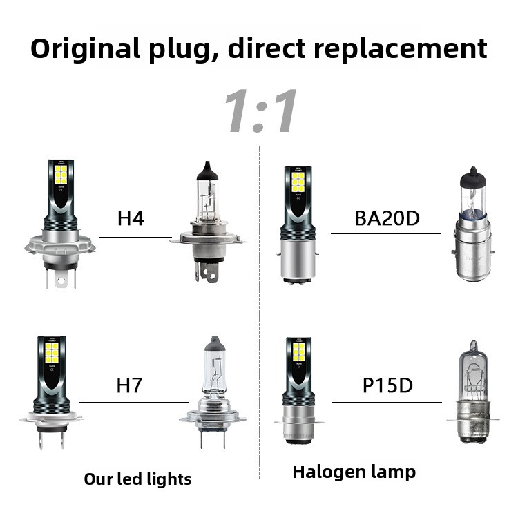Lampu depan mobil LED khusus l - Motorcycle Led Headlight Bulb H4 ulasan dan harga