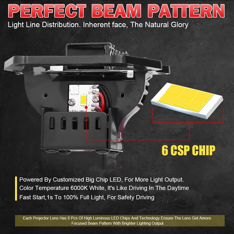 2 buah Lensa Proyektor Bi Led  - Bi Led Projector Lens 3 Inch ulasan dan harga