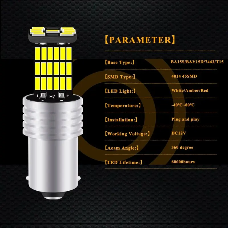 Lampu rem ekor mobil, 2 buah 1 - Led Tail Light Bulb Canbus ulasan dan harga