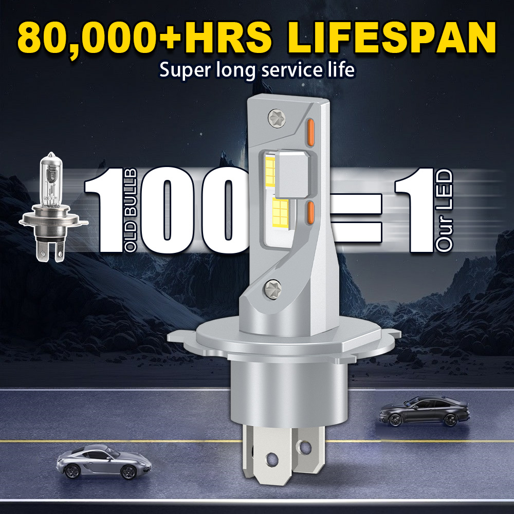 1/2 Buah H4 Bohlam Lampu Depan - Motorcycle Led Headlight Bulb H4 ulasan dan harga