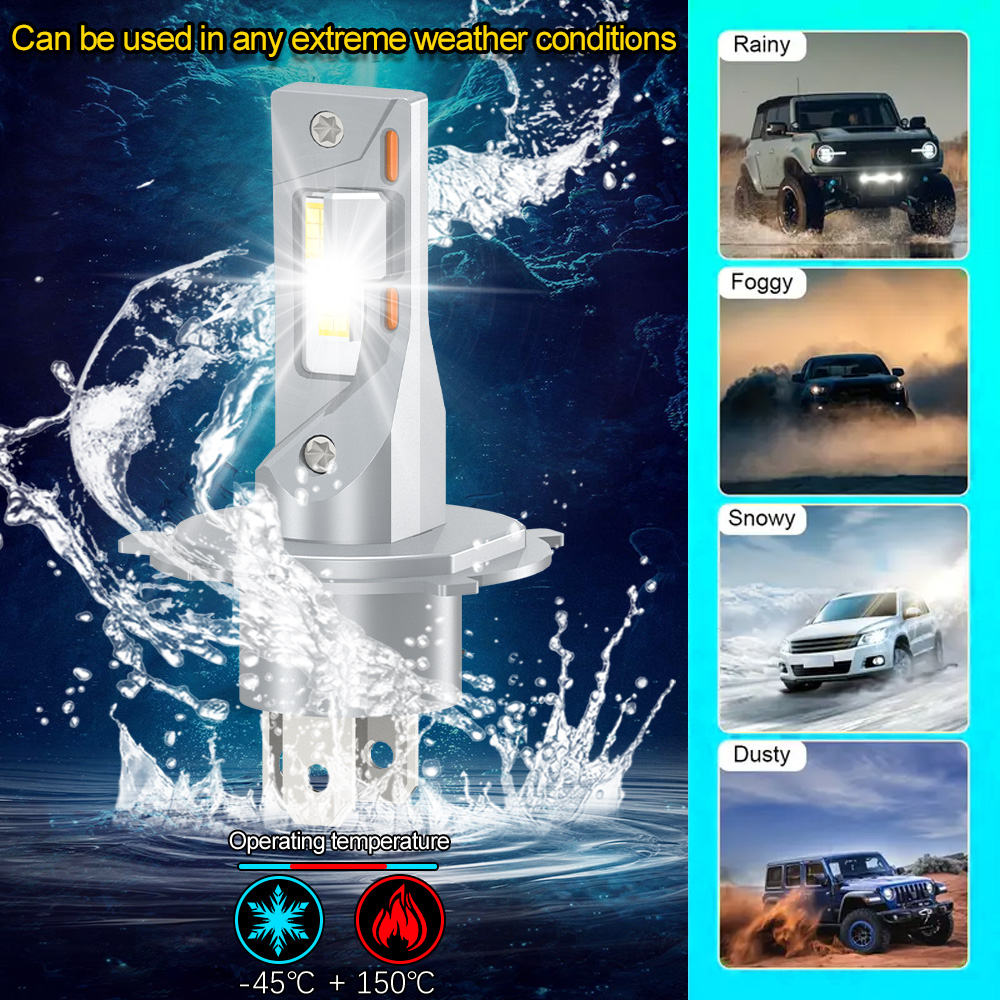 1/2 Buah H4 Bohlam Lampu Depan - Motorcycle Led Headlight Bulb H4 ulasan dan harga