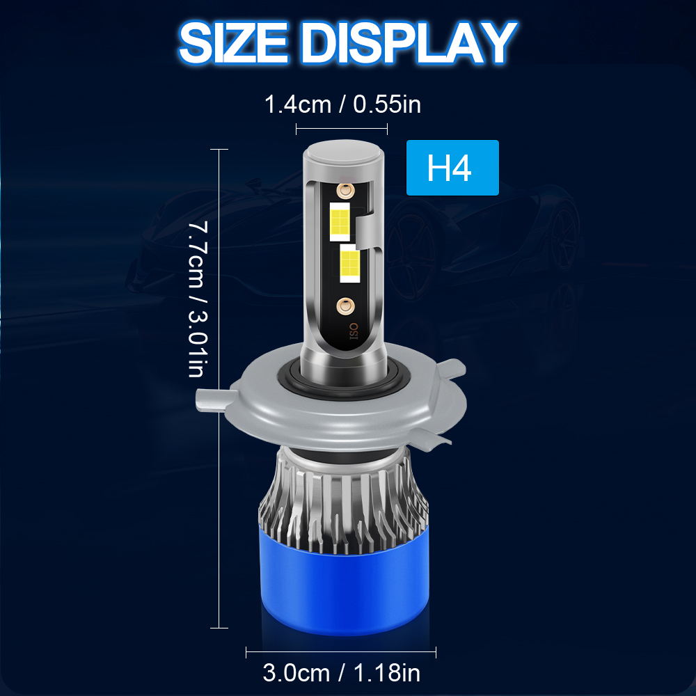 Roadsun H4 Hi&Lo Beam LED Head - Led Headlight H4 Hi Lo 120W ulasan dan harga