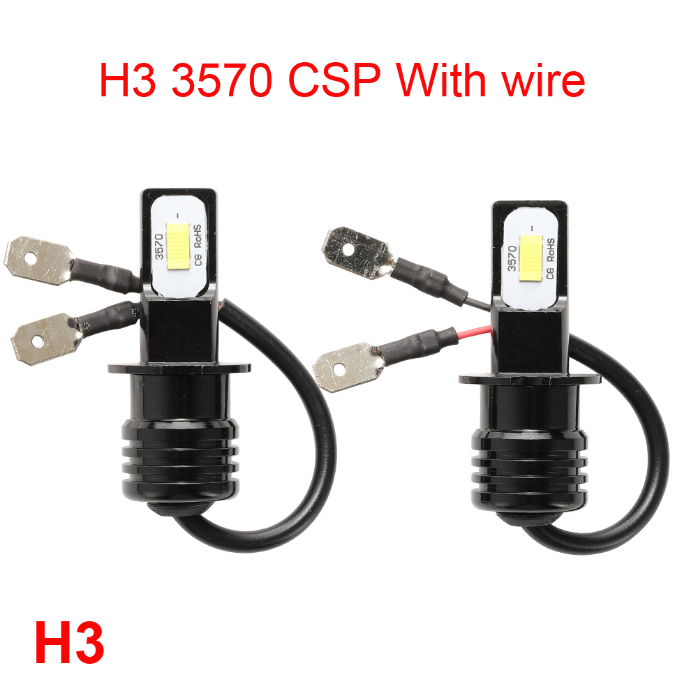 2 Buah Led H1 H3 H4 H7 HB4 HB3 - Led Headlight Bulb H7 20000Lm ulasan dan harga