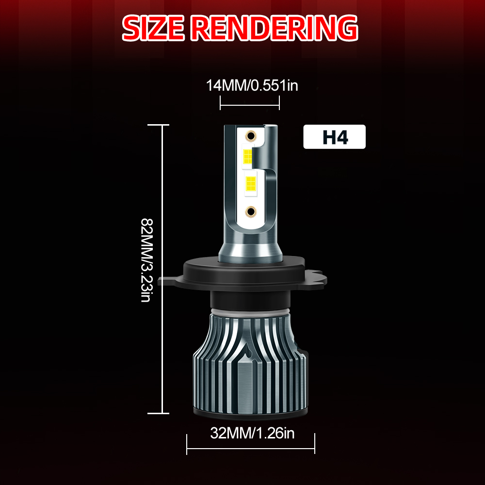 roadsun H4/9003 Hi&Lo Beam LED - Led Headlight H4 Hi Lo 120W ulasan dan harga