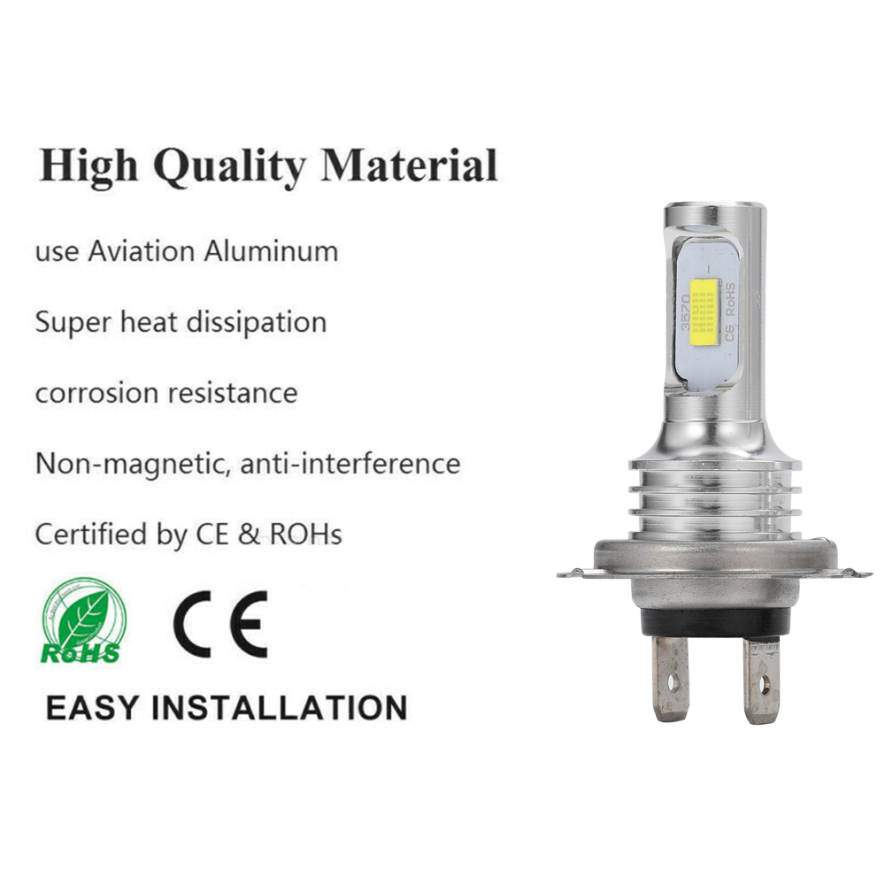 2 Buah Lampu Depan LED 20000LM - Led Headlight Bulb H7 20000Lm ulasan dan harga