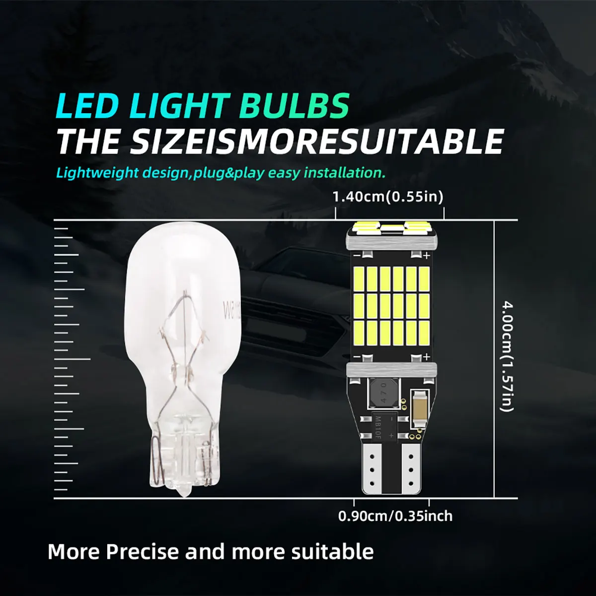 2 Buah Lampu LED T15 W16W 921  - Led Tail Light Bulb Canbus ulasan dan harga