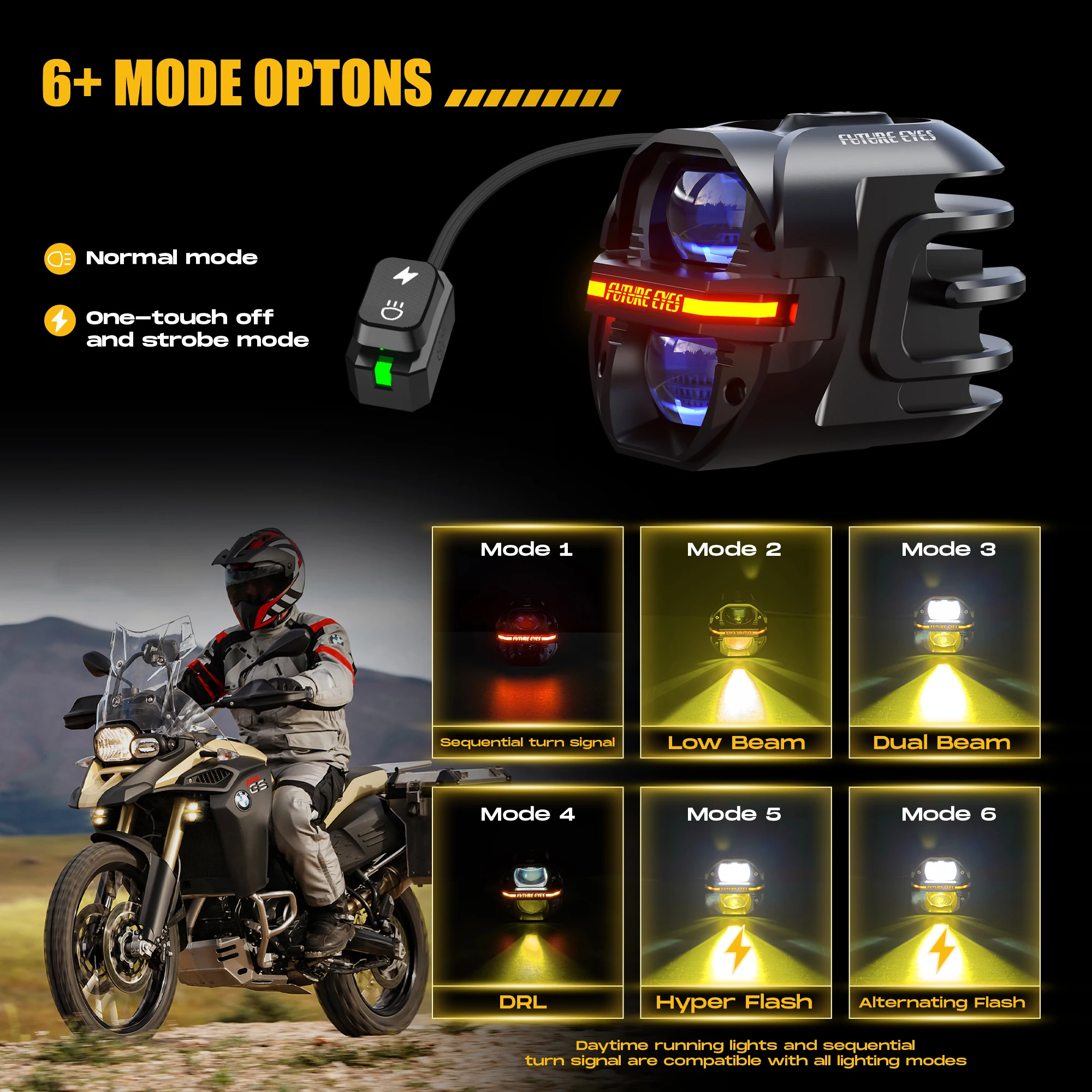 Lampu Kabut Motor LED Future E - Led Headlight 6500K White 12000Lm ulasan dan harga
