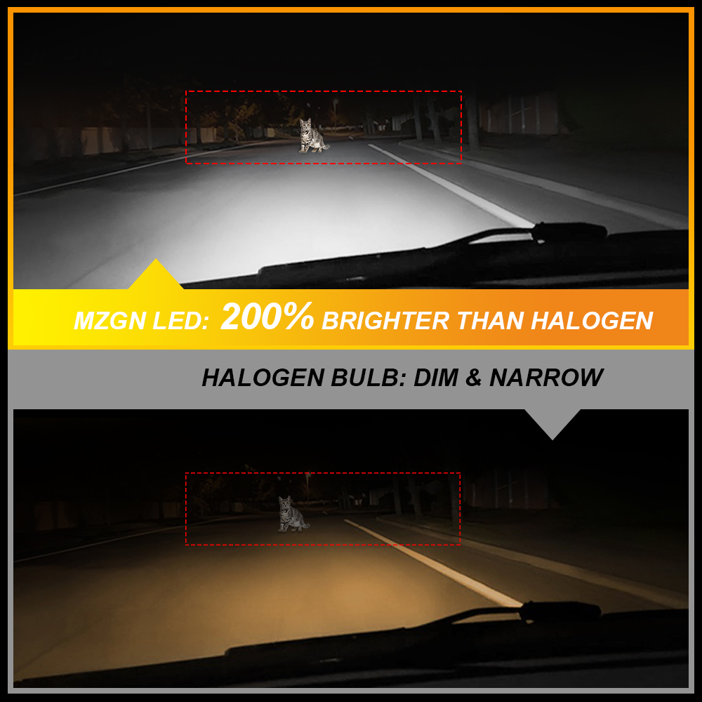 MZGN 2 buah 12000LM H1 lampu d - Led Headlight 6500K White 12000Lm ulasan dan harga