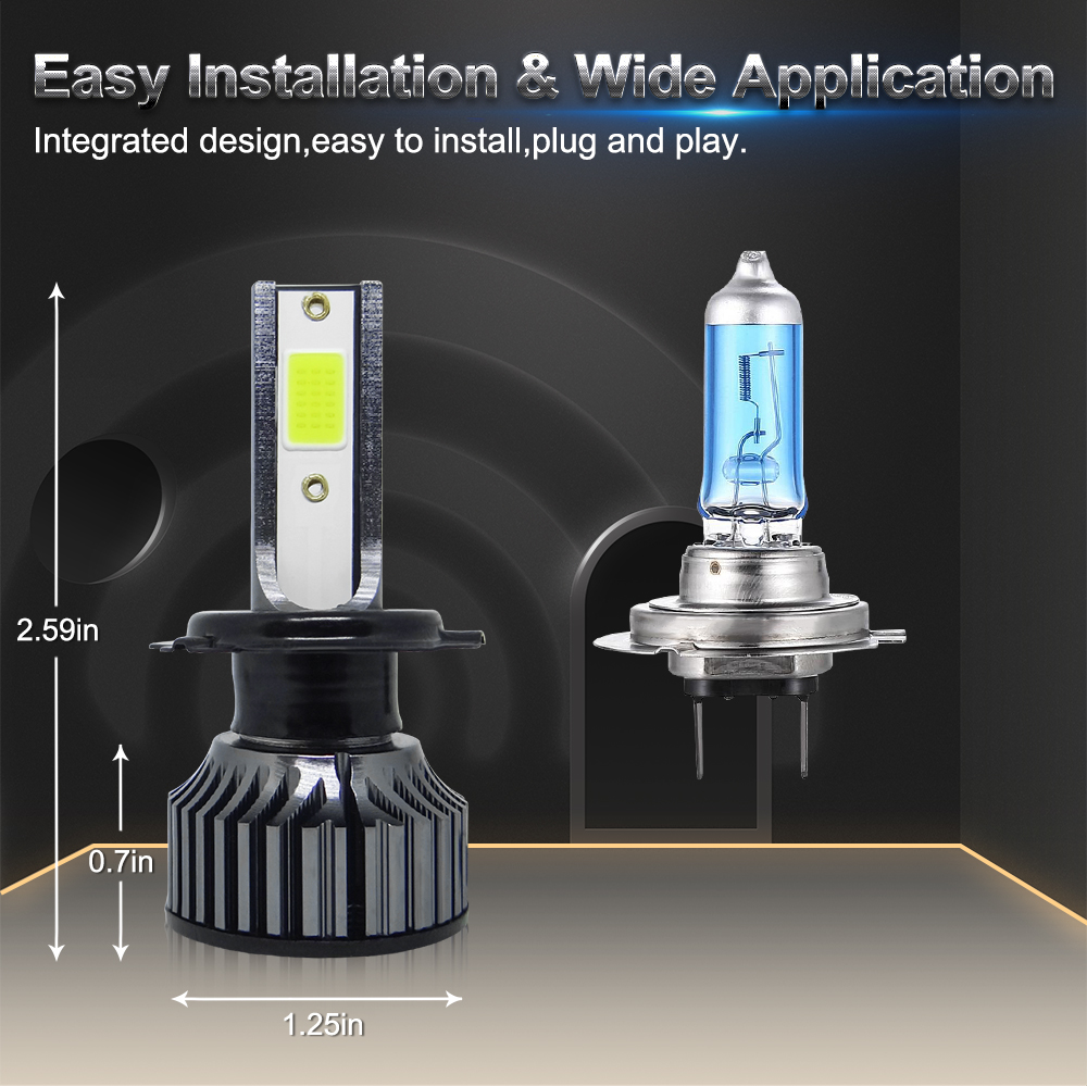 2 buah Lampu LED Mini untuk La - Led Headlight Bulb H7 20000Lm ulasan dan harga