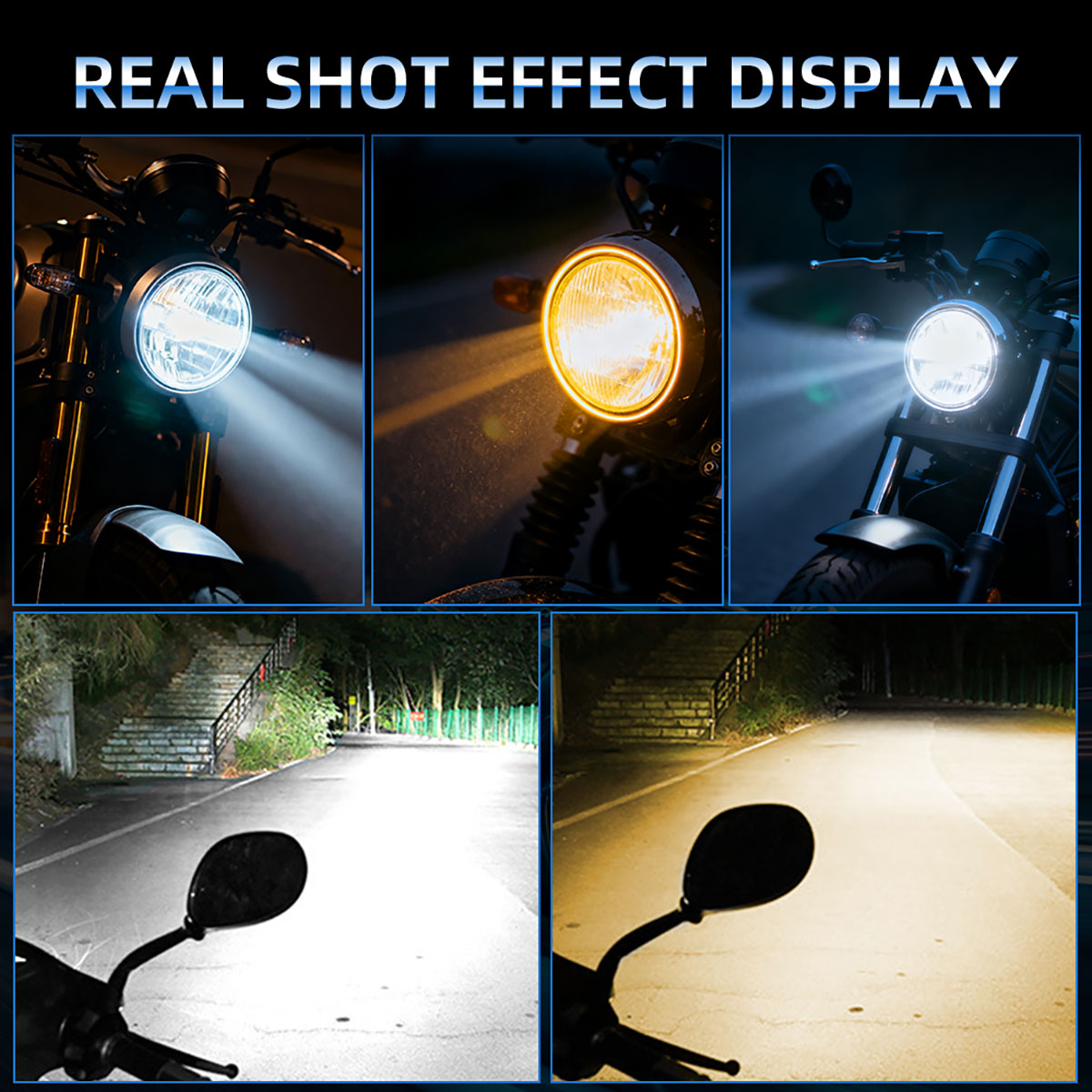 1pcs Lampu Depan Motor LED P15 - Motorcycle Led Headlight Bulb H4 ulasan dan harga