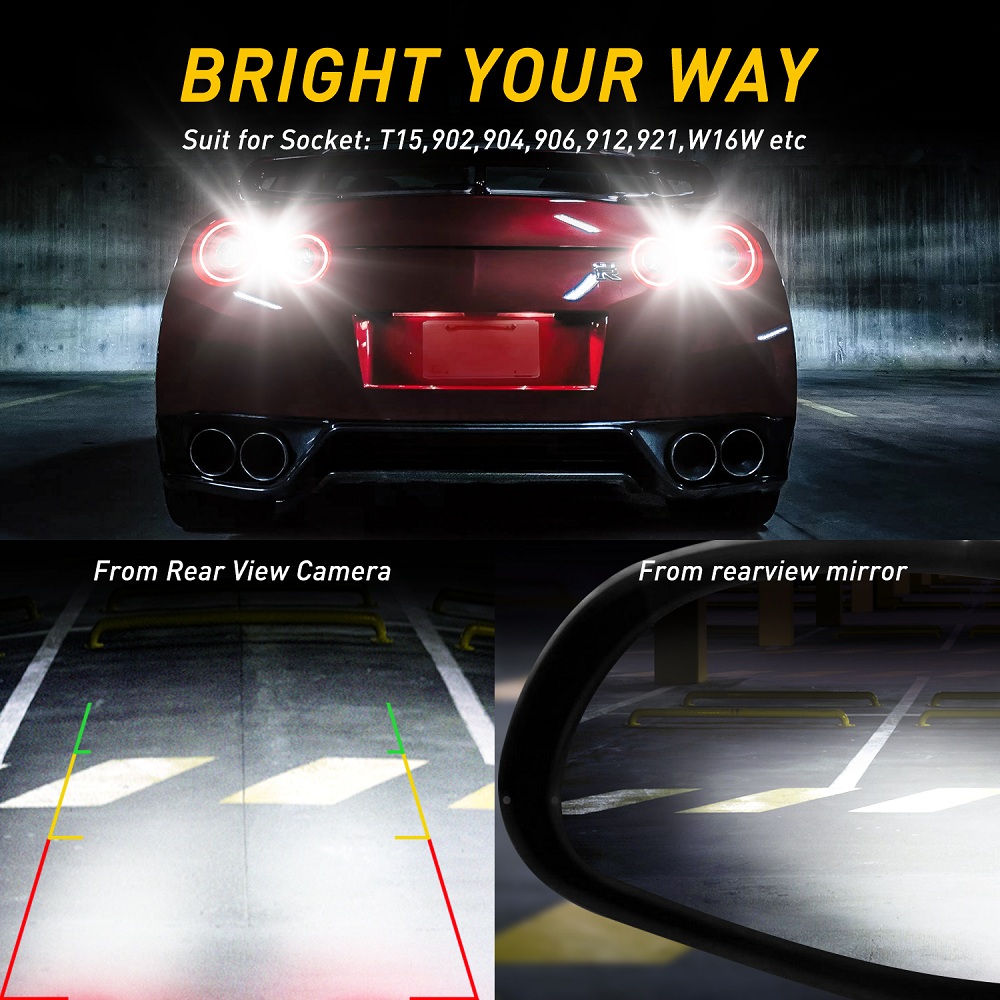 AUXITO 2Pcs 2000LM 921 912 T15 - Led Tail Light Bulb Canbus ulasan dan harga