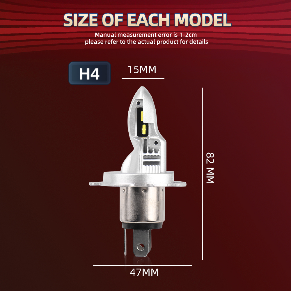 1 buah bola lampu depan H4 sep - Motorcycle Led Headlight Bulb H4 ulasan dan harga