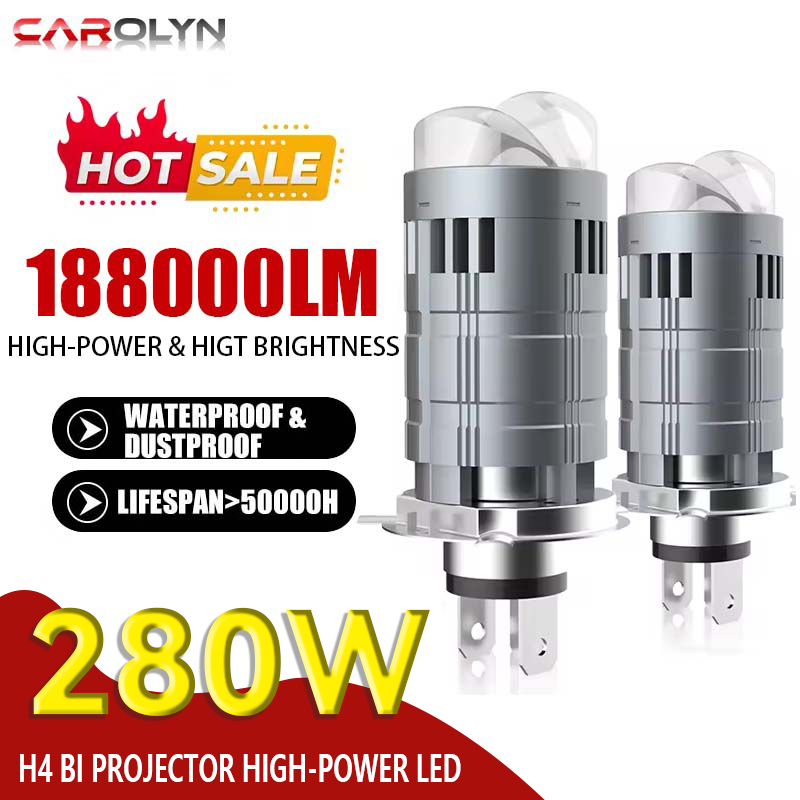 H4 Bi Mini LED Lensa Proyektor - Motorcycle Led Headlight Bulb H4 ulasan dan harga