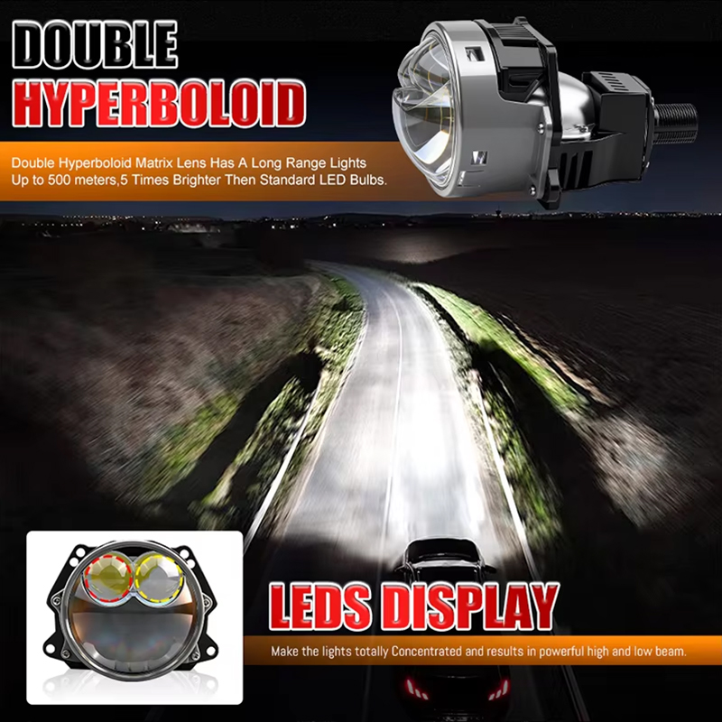 2 Buah Lensa Proyektor LED Bi  - Bi Led Projector Lens 3 Inch ulasan dan harga