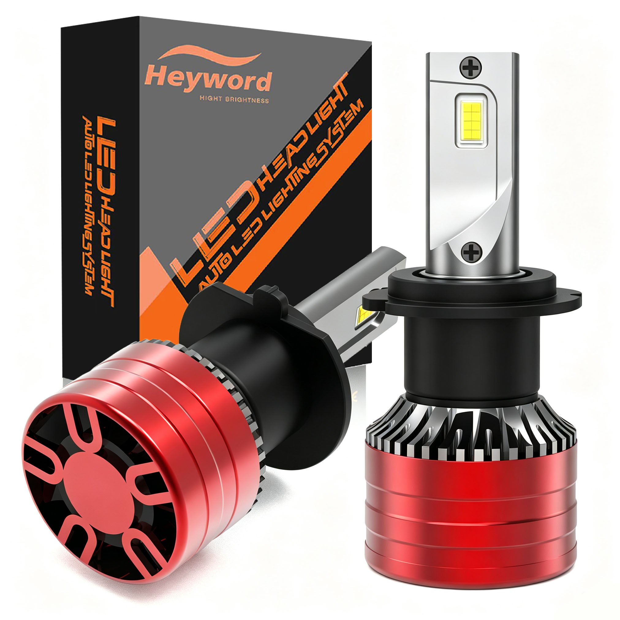 2x Lampu Depan LED Heyword H4  - Led Headlight H4 Hi Lo 120W ulasan dan harga