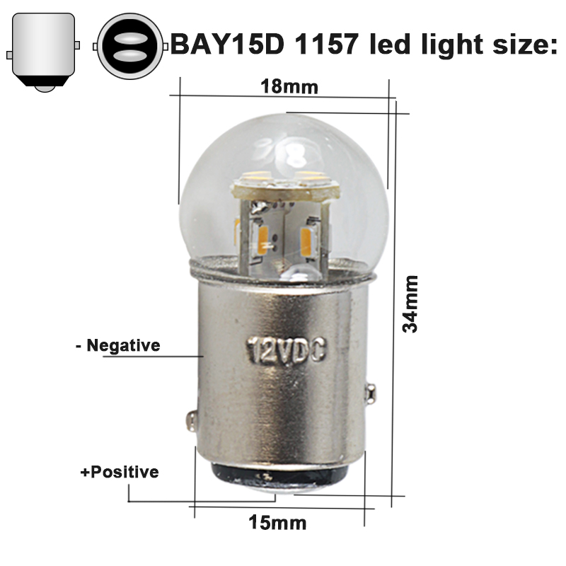 Lampu Interior Mobil LED S25 P - Led Tail Light Bulb Canbus ulasan dan harga