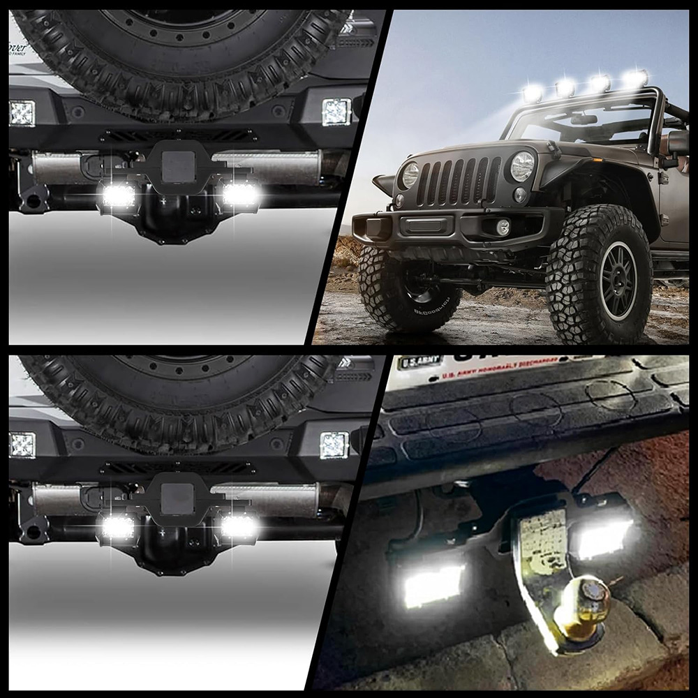 2 Buah Lampu Kerja LED 4 Inci  - Led Work Light Bar 12 Inch Offroad ulasan dan harga