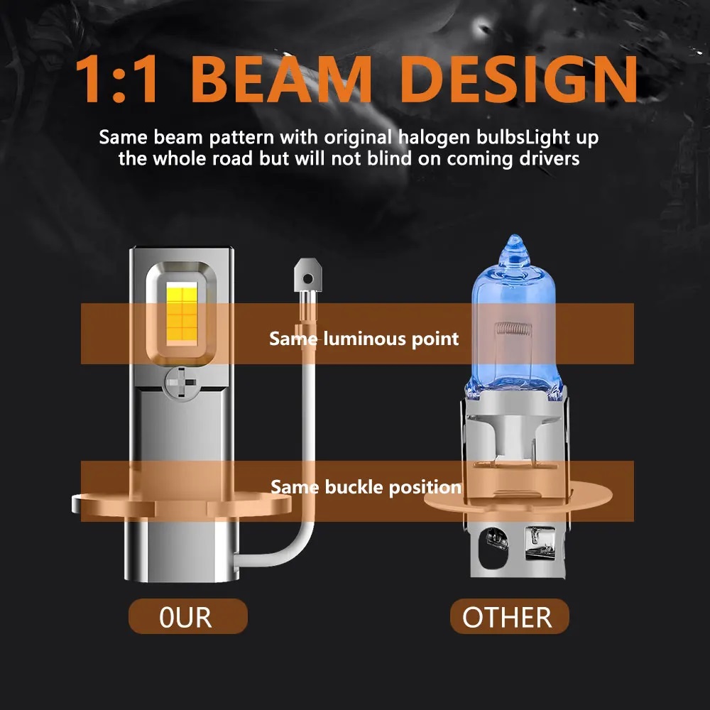 Lampu kabut LED mobil, 2 buah  - Led Headlight Bulb H7 20000Lm ulasan dan harga