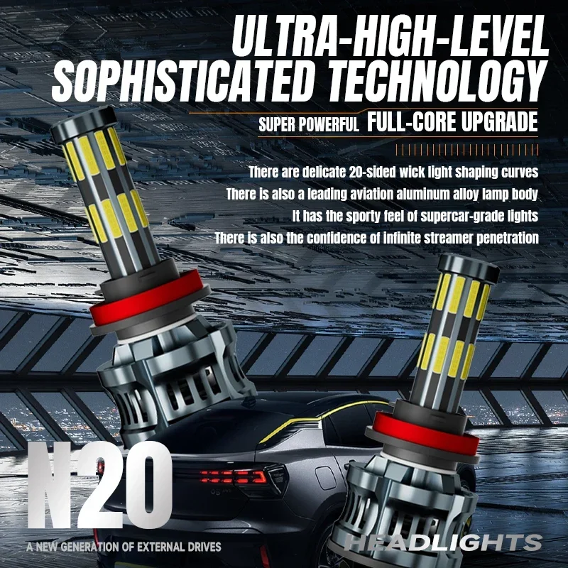 OVEHEL 20 Sisi LED 20000LM 300 - Led Headlight Bulb H7 20000Lm ulasan dan harga