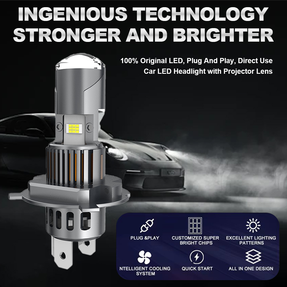 Lensa Laser LED H7 H4 1:1 Proy - Laser Led Headlight Projector Lens ulasan dan harga