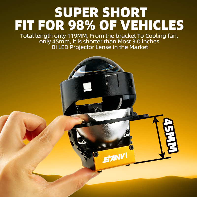 SANVI 6000K 3 Inch A45 Lensa P - Bi Led Projector Lens 3 Inch ulasan dan harga