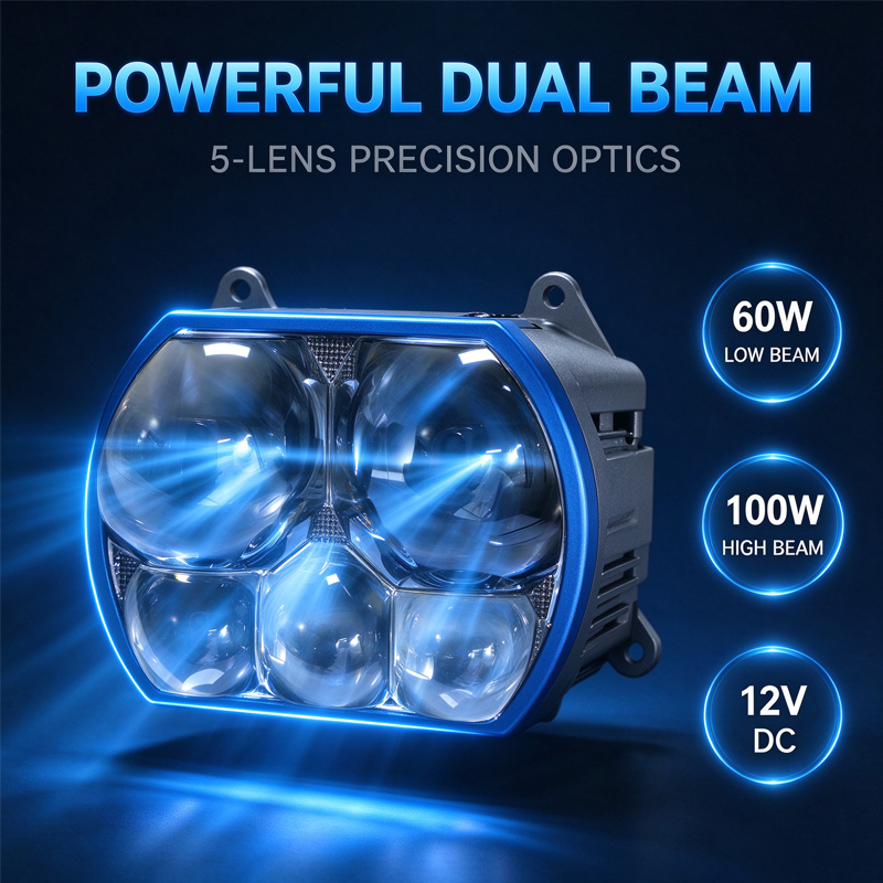 Lampu Depan LED dengan Lima Le - Laser Led Headlight Projector Lens ulasan dan harga