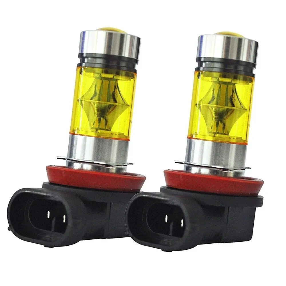 2 buah lampu kabut LED H8 H11, - Led Fog Light H11 3000K Yellow ulasan dan harga