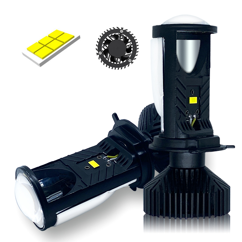 Lampu sorot LED proyektor lens - Led Headlight H4 Hi Lo 120W ulasan dan harga