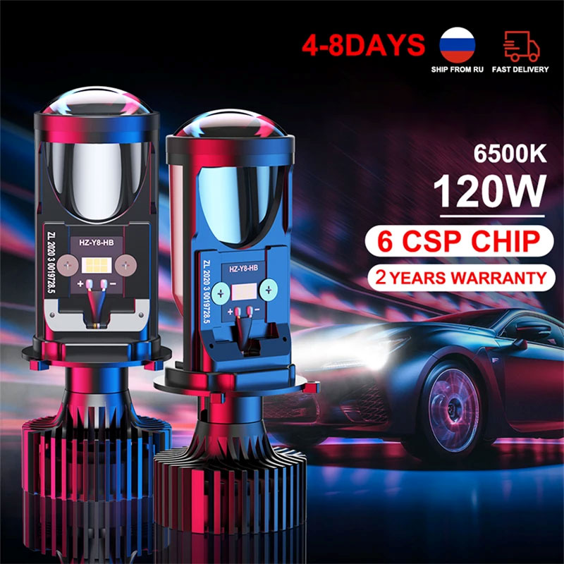 Y6D H4 lampu depan LED Canbus  - Led Headlight H4 Hi Lo 120W ulasan dan harga