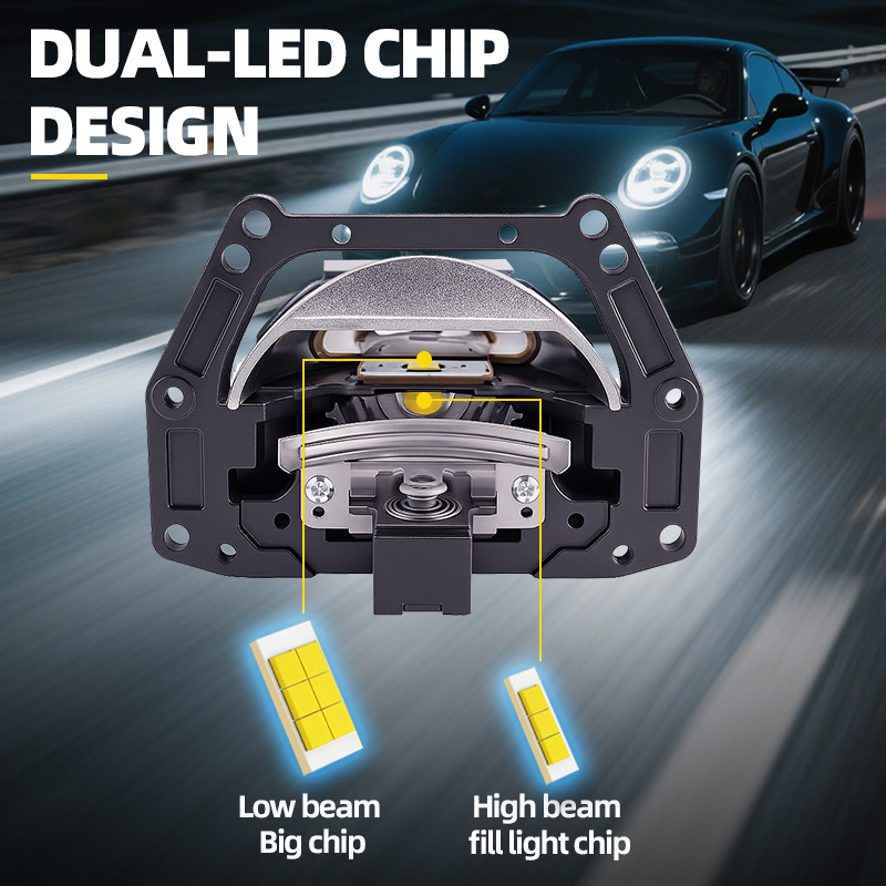 Lampu Proyektor LED Bi-Matrix  - Led Headlight H4 Hi Lo 120W ulasan dan harga