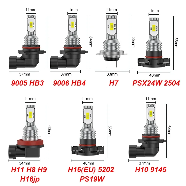 Lampu otomatis LED 9006, bohla - Car Led Bulb H1 H3 H8 H11 ulasan dan harga