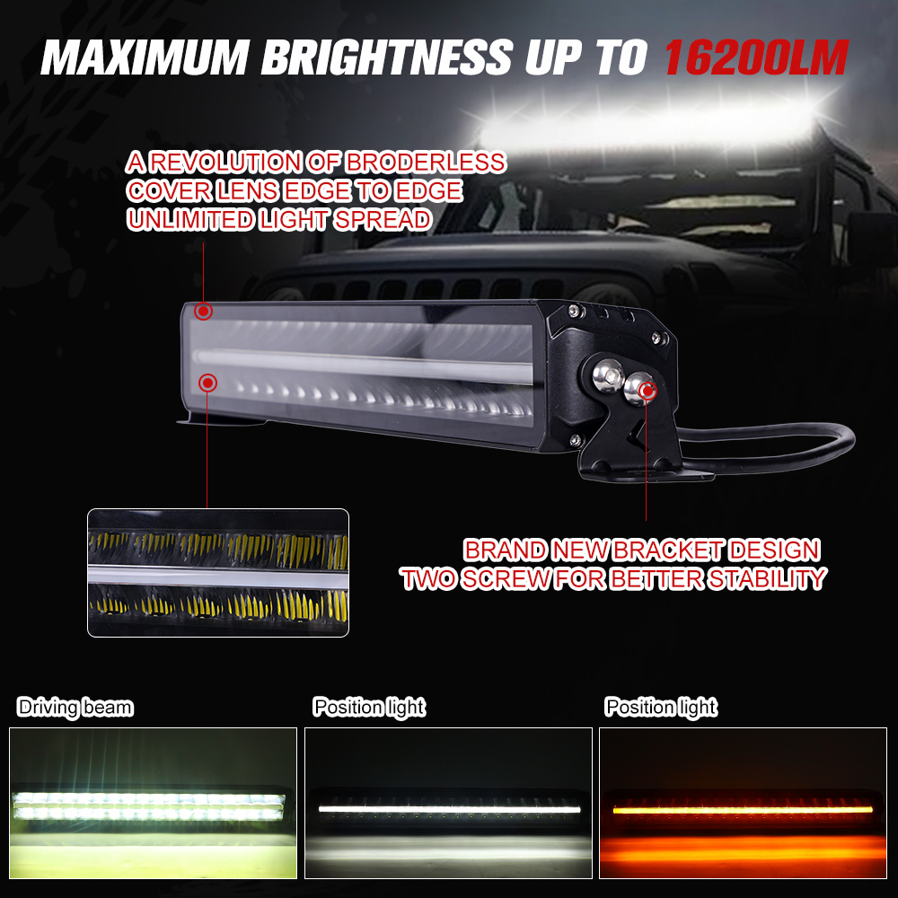Lampu LED Bar Off Road Daya Ti - Led Work Light Bar 12 Inch Offroad ulasan dan harga