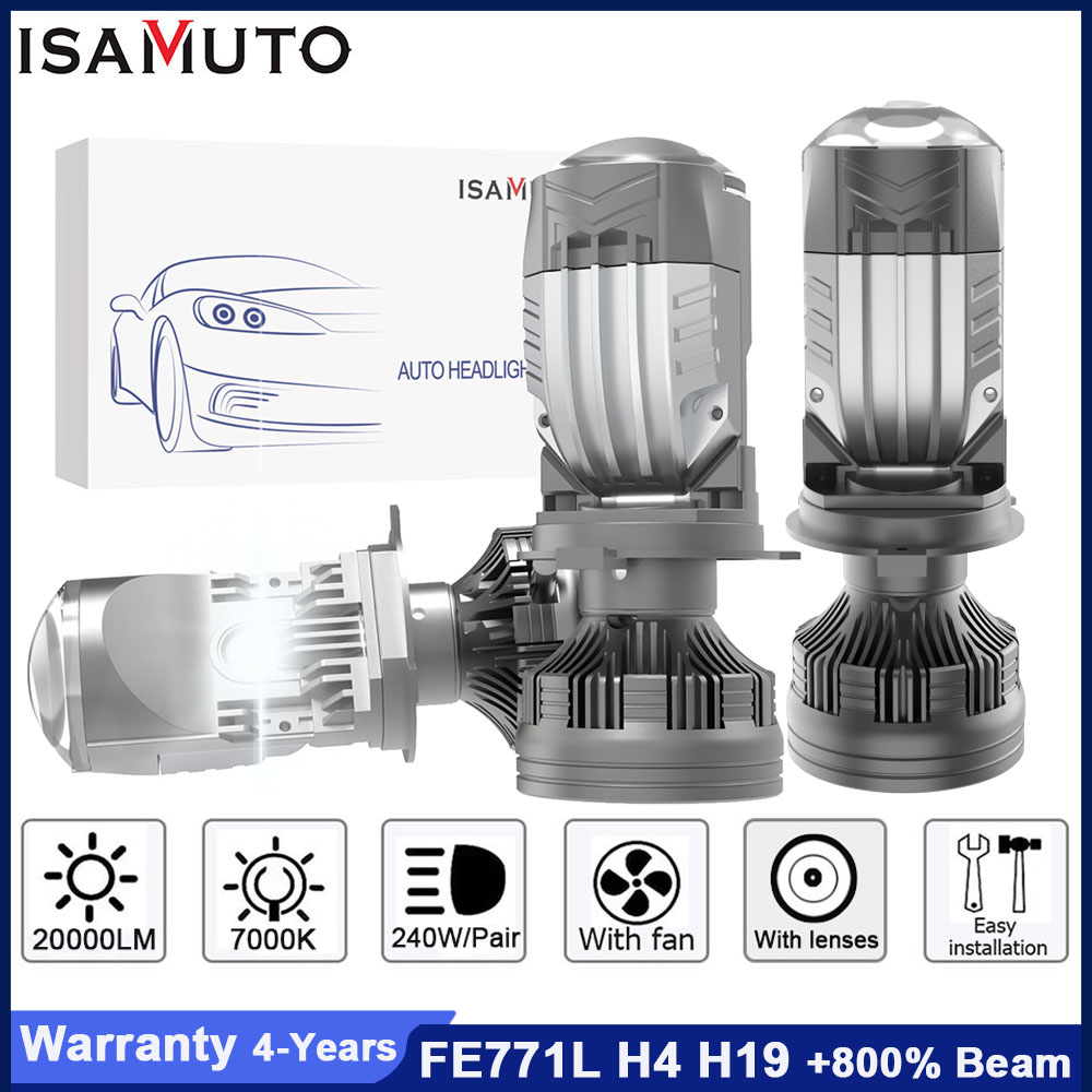 ISAMUTO FE771L LED H4 H19 Lamp - Led Headlight H4 Hi Lo 120W ulasan dan harga