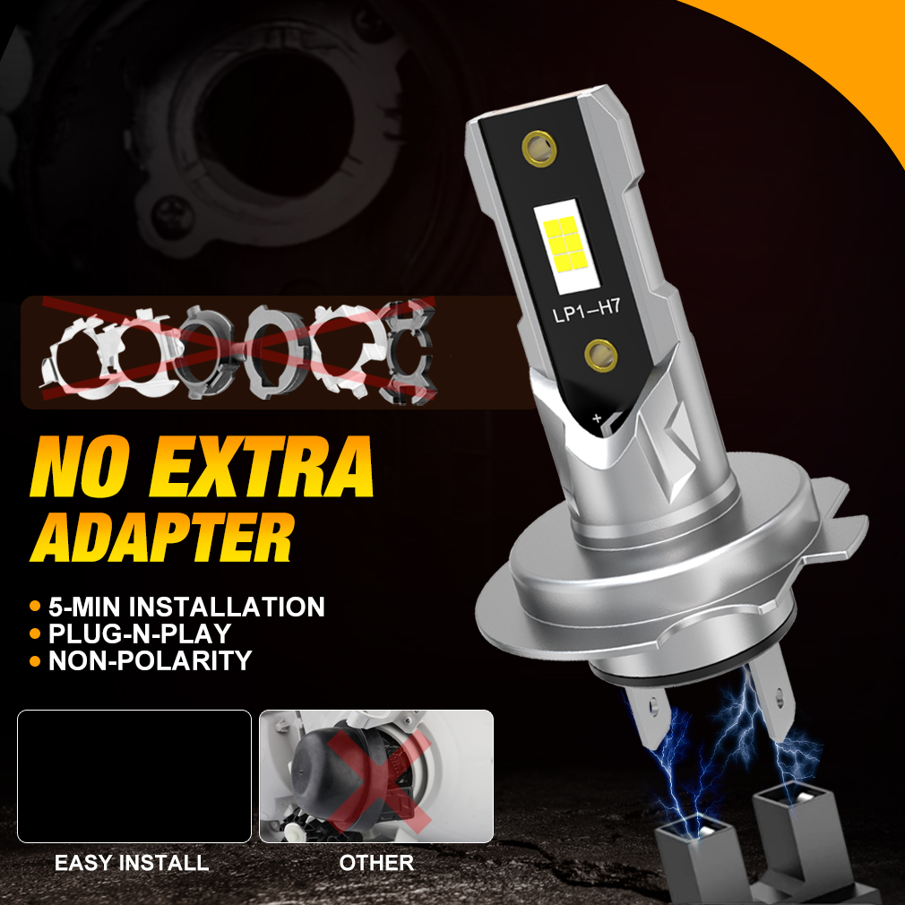 Lampu depan LED 20000LM H7 boh - Led Headlight Bulb H7 20000Lm ulasan dan harga